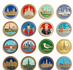 Manufacturer Fashion Hat Pins Metal Logo Badges Brooch Crafts Gifts Souvenirs Badge Hard Soft Enamel Metal Lapel Pin