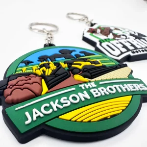 Manufacturer Fashion Keychains Business Advertisement Gifts Silicone Soft Rubber PVC 3D Keychain Custom Jet Tag Ring