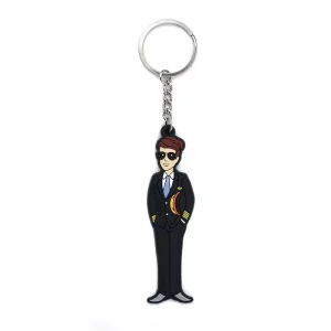Manufacturer Supply Cute Metal PVC Fancy Key Chains Custom Logo Rubber Keychain