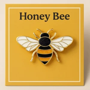 Manufacturer Wholesales Customized Soft Hard Enamel Honey Bee Lapel Pin logo Pins Badges Brooches