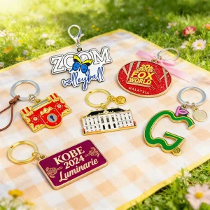 Manufacturers Custom Digital Photo Metal Zinc Alloy Keychain Stainless Steel Lanyard Adjustable Light Weight