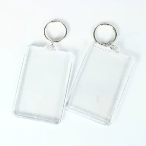 Manufacturers Supply Transparent Photo Frame Acrylic Blank Keychain