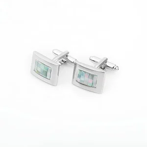Marlary Custom New Fashionable Stylish Shell Cuff Link Mens Mother of Pearl Shell Cufflinks