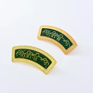Matte Gold Plated Metal Badge Soft Enamel Zinc Die Stamped Custom Style High Quality Brooch for Emblem Use