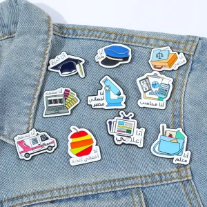 Medical Laboratory Equipment Ambulance Doctor Logo Brooch Lapel Pins Health Field Medical Enamel Pin for Clothing