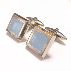 Men fashion accessories factory blue cufflinks