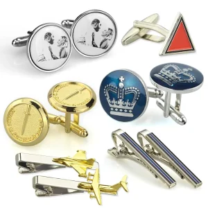 Men’s Blank Shirt Engraved Logo Tie Clips Custom Logo Cufflink Button Cover Metal Cufflinks for Men Luxury