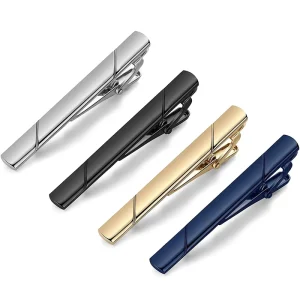 Mens Bow Tie Clip Set Silver Cufflink Tie Pin Set Gold Stainless Steel Business Wedding Gift Party Anniversary