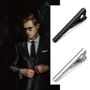 Men’s Cufflinks and Tie Clips Hot Selling Business Fashion Groom’s Wedding Metal Design Gold Men’s Tie Clip
