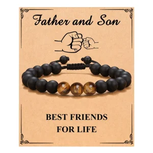 Men’s Eye Pearl Fashion Bracelet Birthday Christmas or Father’s Day Gift for Son or Lover