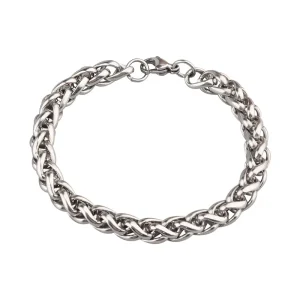 Men’s Fine Jewelry Punk Couple Bracelets Fashion Hip Hop Titanium Steel Non Fading Charm Bracelets