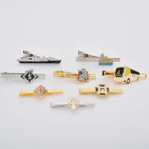 Mens Metal Necktie Tie Pin Bar Clasp Clip Suit Shirt Cuff Links Men Customized Personalized Tie Clips
