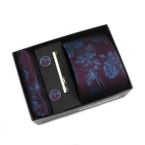 Men’s Tie square Scarf Cufflink Gift Box Men’s Formal Business Fashion Tie