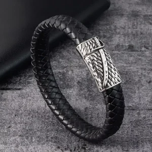 Men’s Trendy Woven Magnetic Bangles Jewelry Daily Wear