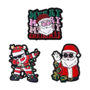 Merry Christmas Brooch Enamel Pins Cartoon Santa Claus OK Gesture Brooches Backpack Lapel Pin Badge Jewelry Gifts for Friends