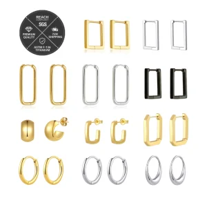 Metal ASTM F136 Titanium Earring Piercing Body Jewelry