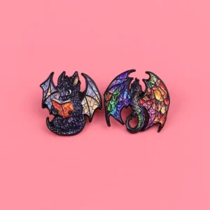 Metal Cartoon Pins Dragon Anime Alloy Lapel Pins Badges Souvenir Brooch Pins Accessories for Clothes Backpack in Stock