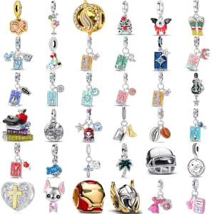 Metal Charm Beads for 3mm Snake Chain Popular Pendant for Necklace Making Fashion DIY Jewelry