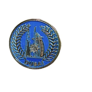 Metal Craft Dubai Enamel Lapel Pin Custom Logo Metal Brooch Badge for Promotional Advertising & Travel Souvenir Gift