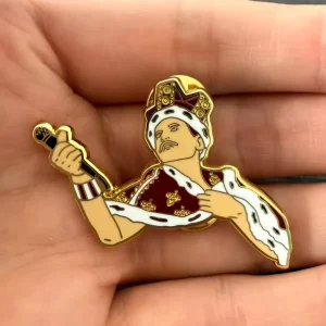 Metal Music Pins Freddie Mercury King Enamel Pins Collection Pop Queen Band Legendary Art Pins Accessories for Fans