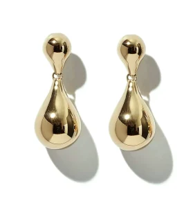 Milskye Fine Fashion Jewelry Engagement 18k Gold Plated Brass Elegant Delicate Stud Earrings