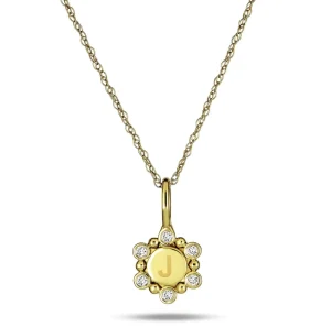 Milskye Modern Fashion Newest Fine Jewelry 18k Gold Plated 925 Silver Diamond orbit Mini Medallion Necklace