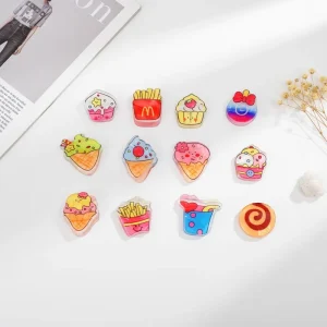 Mini Food Series Hair Claw Clip Cute Cartoon Design Non Slip Grip Fashion Hair Accessory for Women Girls