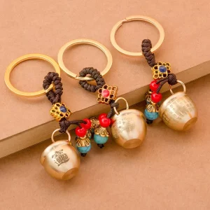 Mini Hundred Blessings Jar Keychain Creative Lucky Jar Handbag Hanging Pendant Hot Selling Street Stall Item