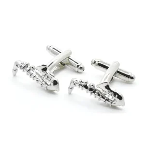 Mini Saxophone Novelty Cufflinks Custom Mens Suit Shirt Fashion Accessory Wedding Tuxedo Trendy Jewelry Cufflinks