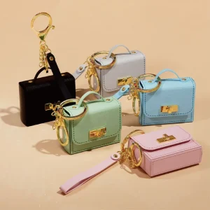 Mini Small PU Bag Charm Keychain Custom Pendant Accessory Pendant Mobile Phone Bag Decoration Hanging Decoration Gift