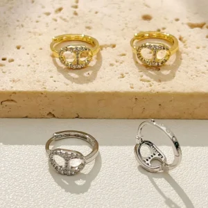 Minimalist Brass Ear Studs