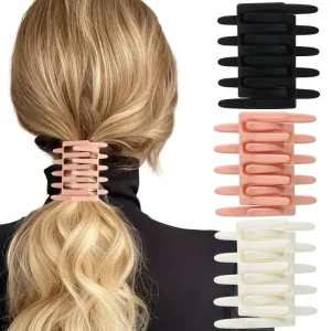 Minimalist Cross Hair Fork Comb Luxury Hair Claw Clip Back Head Hairpin Hairstyle Fixation Hair Accessories for Women