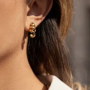 Minimalist Fashion Wire Spiral Earrings Daily Party Wearing Fashion Earrings