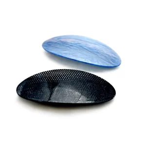 Minimalist Translucent 11cm Ice blue Oval Acetate Hair Clip Crafted From a Single Solid Piece Custom Hair Clip Hair Accessories