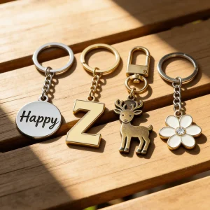 Mirror Polished High Grade Custom Metal Keychain Personalized Logo Zinc Alloy Key Ring Eco-Friendly Luxury Branding Promotion