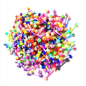 Mixed Acrylic UV Acrylic Tongue Nail Body Piercing Jewelry Fashion Jewelry