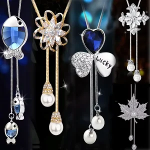 Mixed Long Necklace Costume Fashion Necklace Jewelry Free Sample Free Shipping Assorted Necklace Jewellery