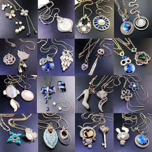 Mixed Long Necklace Costume Jewelry Sweater Necklace Assorted Jewelry