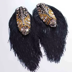 Modern Designer Fashion Brooches with Rhinestone Shoulder Decorations and Epaulets Fashionable Jewelry