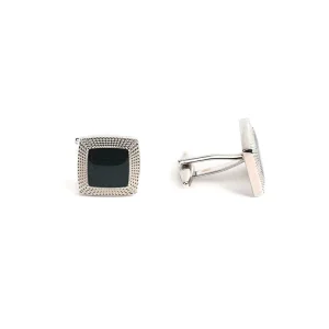 Modern Euro American Design Men’s Cufflinks Sleek Copper Embossed Accessory Ties & Accessories