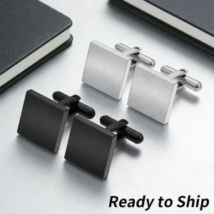 Modern Fashion Stainless Steel Jewelry Cufflinks for Men High Polish Silver Cufflinks Wedding Business Jewelry Quick Ship