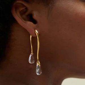 Modern Jewelry Elegant Temperament Resin Teardrop Earrings for Women Party Gifts Simply Design Ear Accessories
