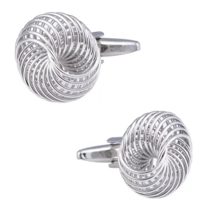 Modern Love Knot Elegant Cufflinks Custom Mens Suit Shirt Fashion Accessory Wedding Tuxedo Trendy Jewelry Gift Set