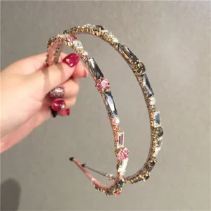 Modern Rich Girl Handmade Geometry Circular Design Women’s New Internet Popular Autumn Winter Korean Style High Crown Hair