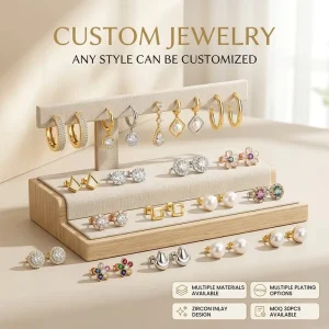 Mosen Custom Waterproof Metal Stud Earrings Bespoke Luxury Hoop Dangle CZ Pearl Multi pack Earring Set Supplier