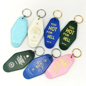 Motel Keychain Blank Printing Logo Custom Motel Keychain Uv Decal Plastic Keychain Luggage Tags Colorful Key Chain