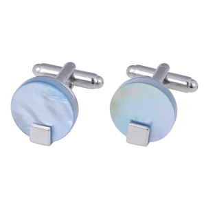 Mother Pearl Shell Stone Elegant Cufflinks Custom Mens Suit Shirt Accessory Wedding Tuxedo Jewelry Button Cufflinks
