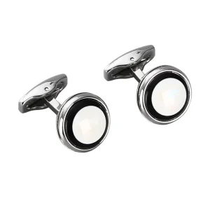 Mother Pearl Shell Stone Elegant Cufflinks Custom Mens Suit Shirt Fashion Accessory Wedding Tuxedo Trendy Jewelry Gift