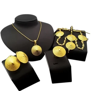 Mother’s Day Gift 18K Gold Plated MOM Jewelry Set Italian Costume Simple Bridal Jewelry HA16112205