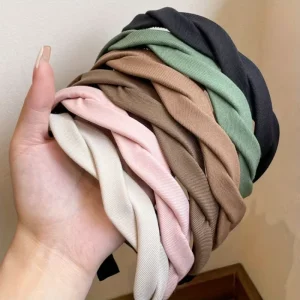 Ms 820 Fashion Anti slip Hair Accessories Twist Braided Casual Korean Hair Headband Hairbands for Women Girls Kids